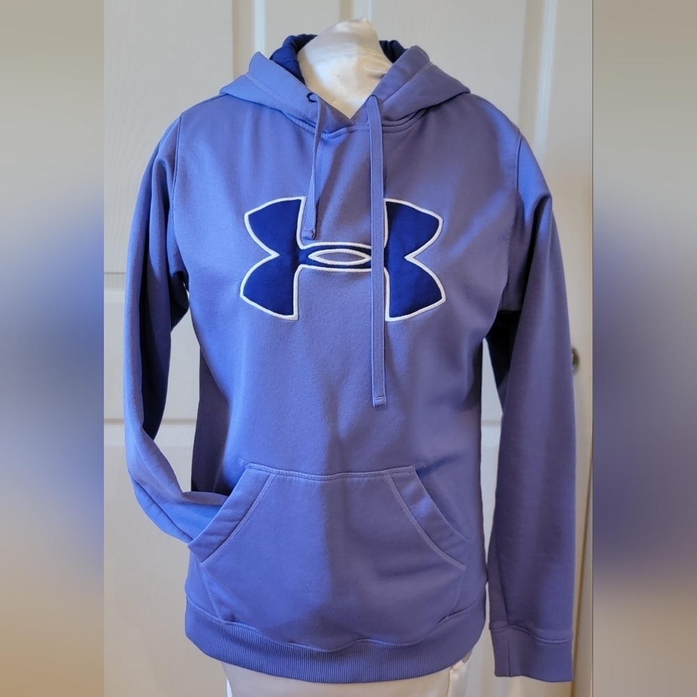 LADIES UNDER ARMOUR PURPLE HOODIE SWEATSHIRT (sz - med)